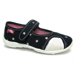 Detské balerínky Renbut - granat hviezdy